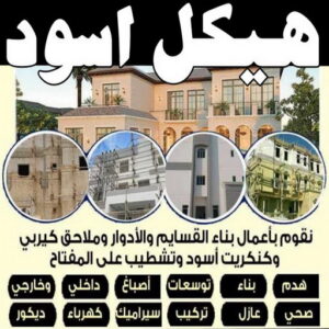 هيكل اسود - بناء هيكل اسود - مقاول مصري📞90933709 - بناء مصاعد - مقاولات عامة - مقاول - مقاول اسود - مقاول بناء هيكل اسود - ترميمات عامة - مقاول هيكل اسود 4 بناء هيكل اسود
